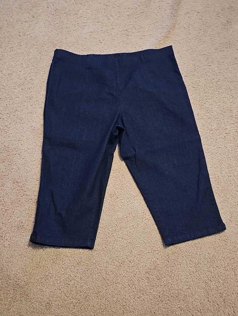 White Stag Navy Blue Cropped Denim Capris